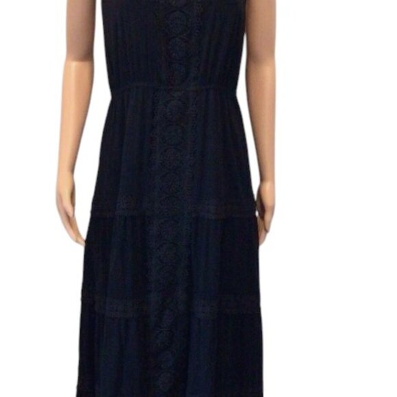 J For Justify Juniors Plus Black Boho Embroidered Strapless Dress Size 2X - Picture 2 of 6